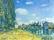 Alfred Sisley Brucke von Moret im Sommer France oil painting artist